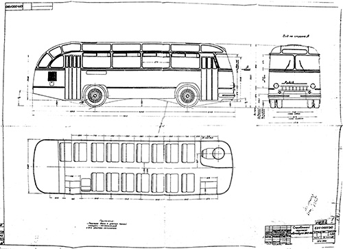 ЛАЗ-695 чертеж