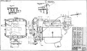 чертеж системы охлаждения Москвич-410