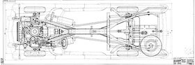 чертеж шасси ГАЗ-13Б Чайка